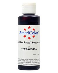AmeriColor Terracotta Soft Gel Paste Food Color 4.5 ounces