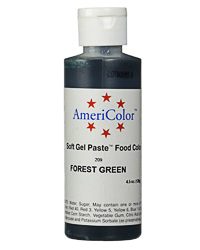 Americolor Forest Green Soft Gel Paste Food Color, 4.5-Ounce
