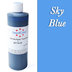 Americolor Soft Gel Paste Food Gel-Sky Blue 13.5 ounces