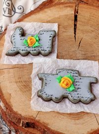 How to Make Vintage Train Cookies with How to Video and Step by Step Tutorial | The Bearfoot Baker