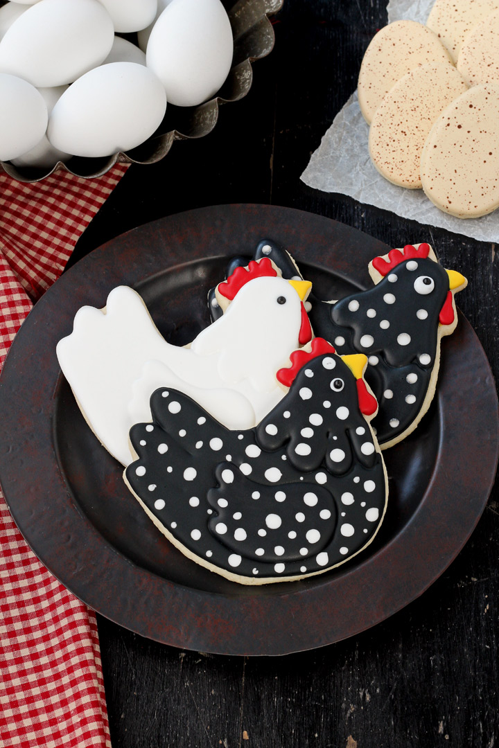 How to Make Cute Chicken Cookies with Video | The Bearfoot Baker