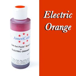 Americolor Soft Gel Paste Food Color-Electric Orange 4.5 ounce