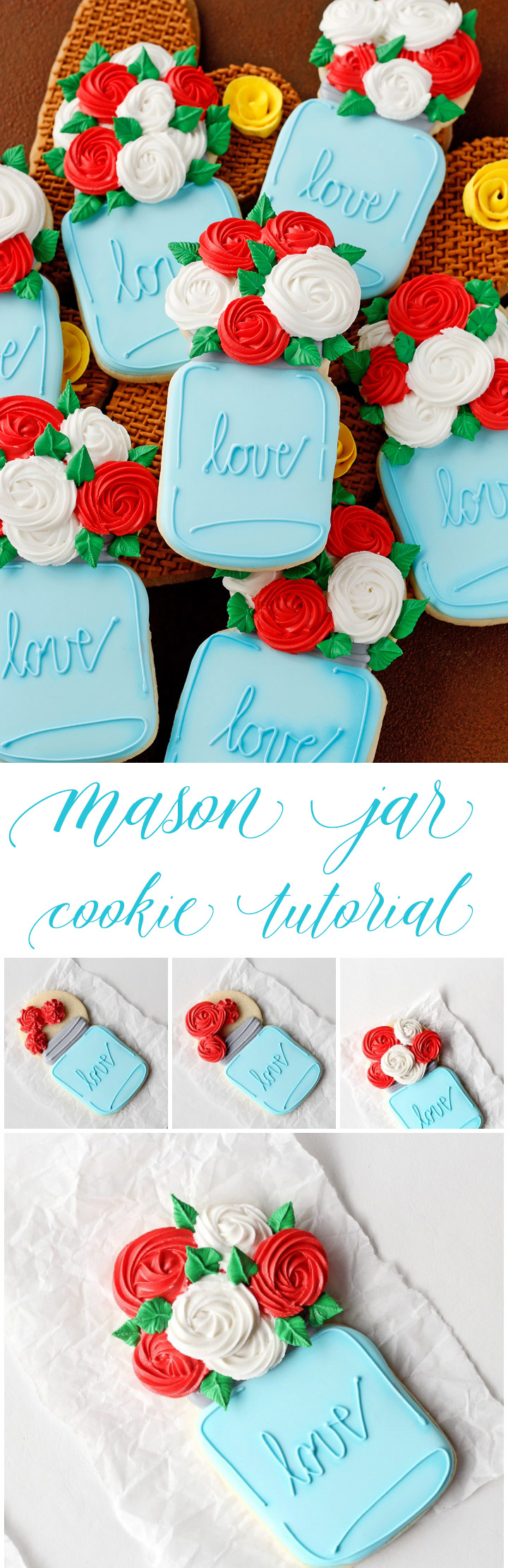 How to Decorate Mason Jar Cookies with a How to Video | The Bearfoot Baker