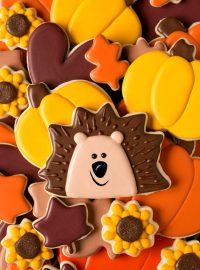 How to Make Hedgehog Cookies with a Sunflower Cookie Cutter - With a How to Video | The Bearfoot Baker
