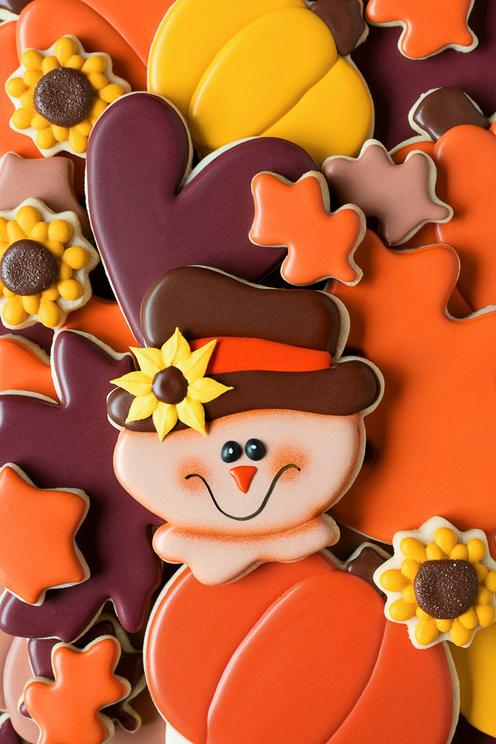 How to Make Simple Scarecrow Cookies with Video | The Bearfoot Baker