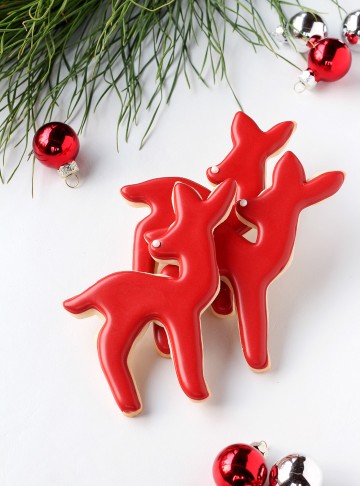 Simple 2016 Advent Deer Cookies | The Bearfoot Baker