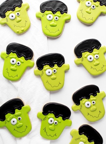 Cute Frankenstein Cookies Don't Have to Be Scary | The Bearfoot Baker