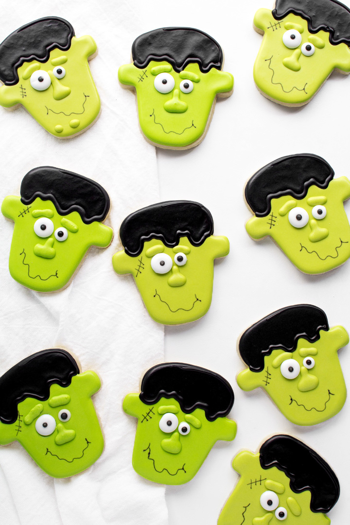 Cute Frankenstein Cookies - Halloween Cookie Recipes