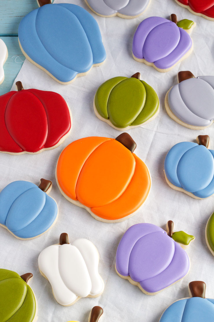 Fall Cookies Cute Pumpkin Cookies | The Bearfoot Baker