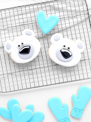 How to Make Adorable Polar Bear Cookies | The Bearfoot Baker