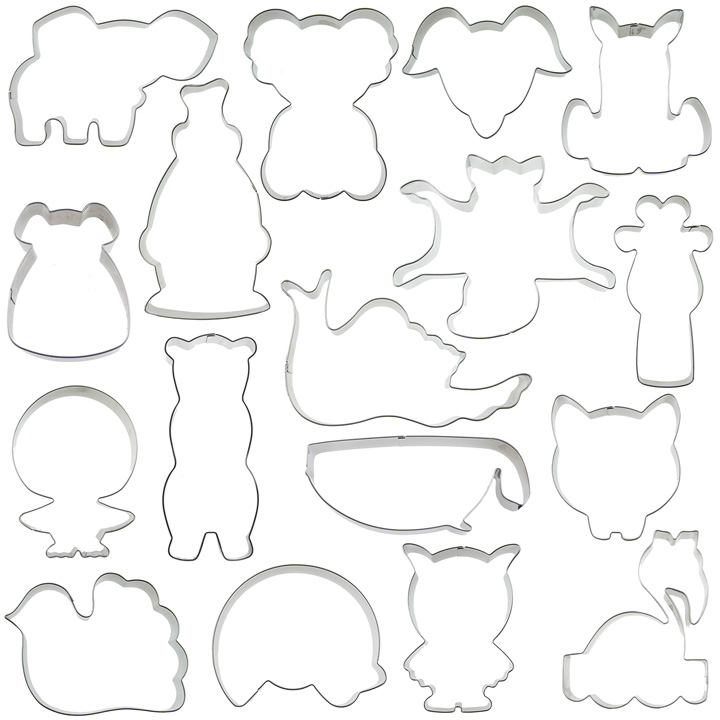 Animal Cookie Cutter Set for Charity