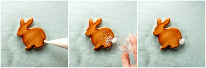 How to Make Beautiful Bunny Burlap Sugar Cookies | The Bearfoot Baker