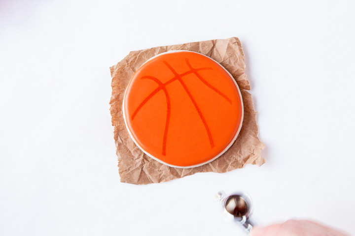 How to Make Fun Basketball Cookies with Royal Icing | The Bearfoot Baker
