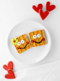 How To Make Waffle Valentine's Cookies | The Bearfoot Baker