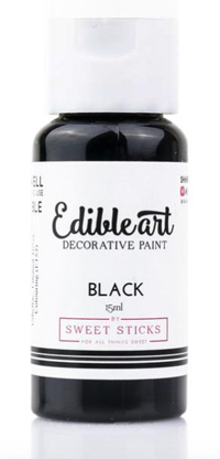 Black Edible Art Decorative Paint | The Bearfoot Baker