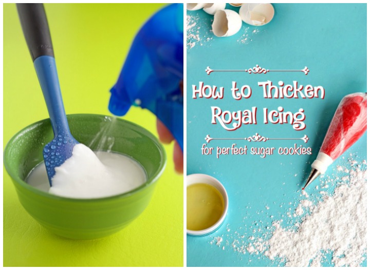 how to thicken and thin royal icing consistency