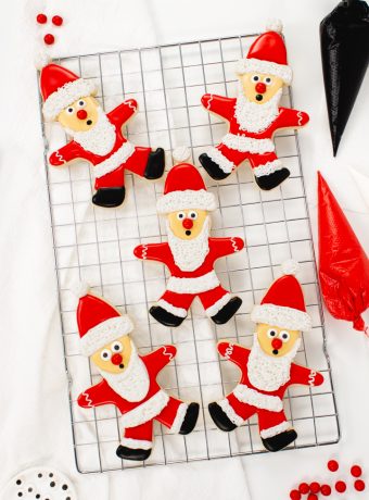 Grinch's Santa cookies