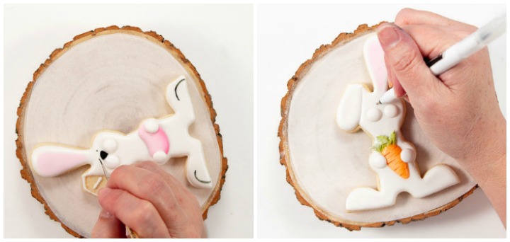 Easter bunny cookies, sugar cookies with royal icing, cookie decorating, decorated cookies