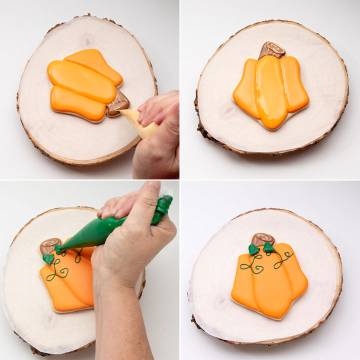 The Bearfoot Baker, pumpkin cookie, house cookie, shift cutters, royal icing, sugar cookies
