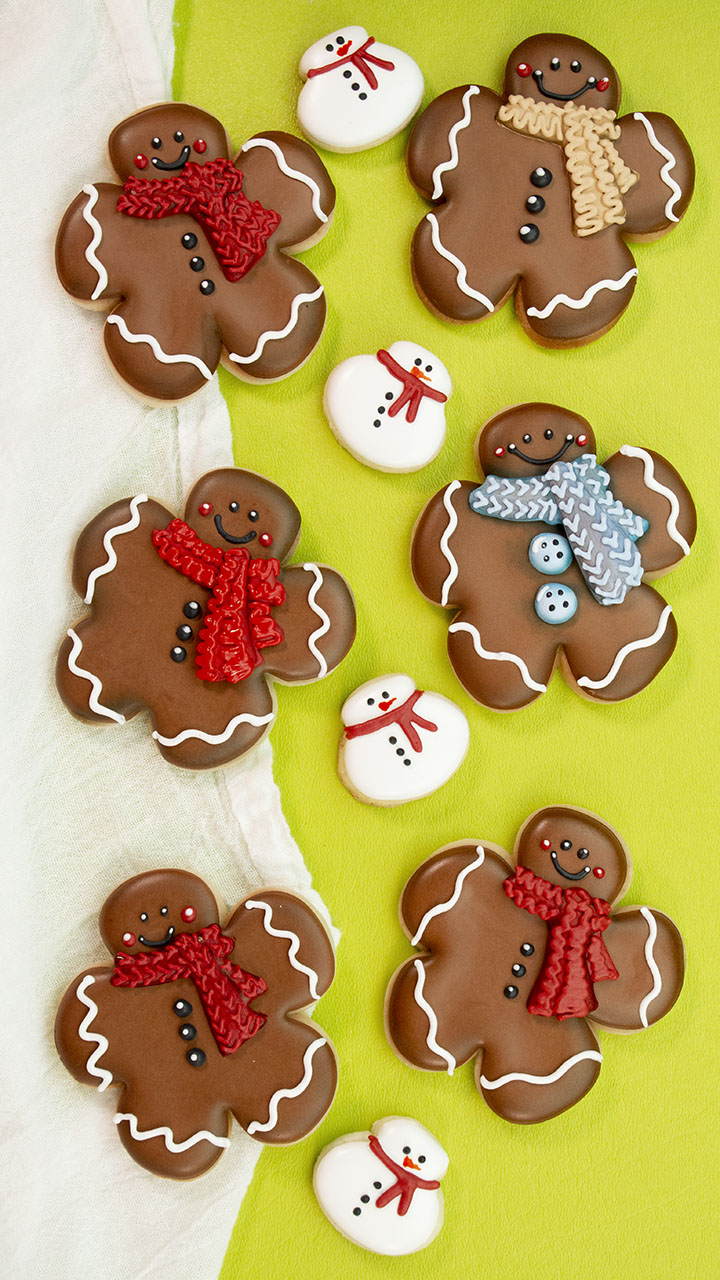 Gingerbread Man Cookie and Fondant Cutter Bakery Icing Decoration Cake YI