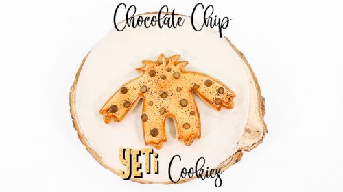 Yeti Cookies, The Bearfoot Baker, sugar cookies, royal icing, chocolate chip, chocolate chip sugar cookies, royal icing chocolate chips