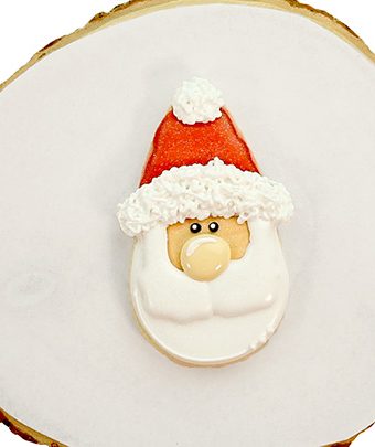 Santa, Santa Cookies, Christmas, Christmas Cookies, The Bearfoot Baker, sugar cookies, royal icing