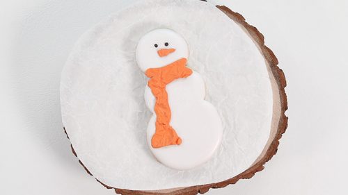 snowman, The Bearfoot Baker, royal icing, sugar cookies, snowman cookies