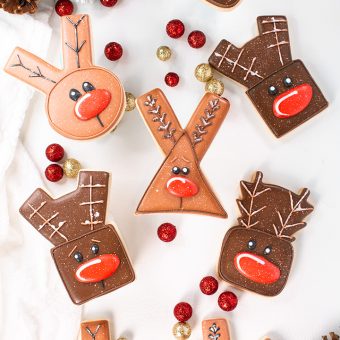 reindeer cookies, cookie cutters, Christmas Cookies, Holiday Cookies, Animal cookies, The Bearfoot Baker, Bearfoot Baker. sugar cookies, royal icing