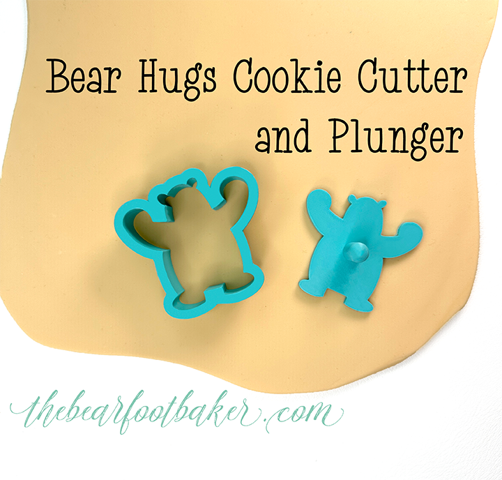 Bear Hug, The Bearfoot Baker, Plunger, Plunger Cutter, sugar cookies,
cookie cutters