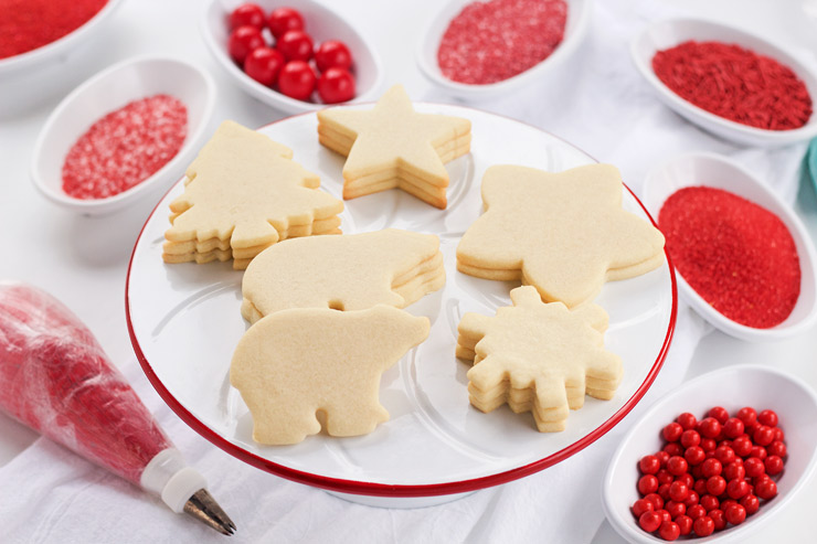 sugar cookie dough, the bearfoot baker, plunger, cookie cutters, sugar cookie recipe